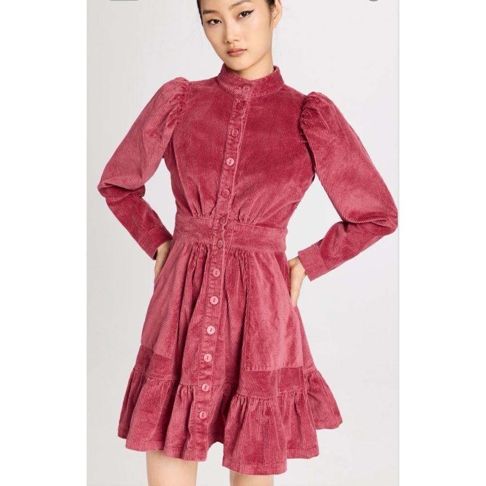 byTiMo
Corduroy Mini Dress in Berry Size S - Picture 5 of 9